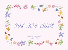 Load image into Gallery viewer, WHIMSICAL BLOOMS BAG TAG

