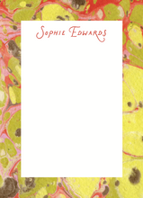 Load image into Gallery viewer, MARBLE NOTEPAD (font options available)
