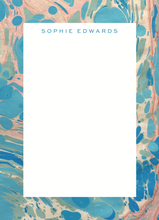 Load image into Gallery viewer, MARBLE NOTEPAD (font options available)
