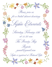 Load image into Gallery viewer, WHIMSICAL BLOOMS INVITATION
