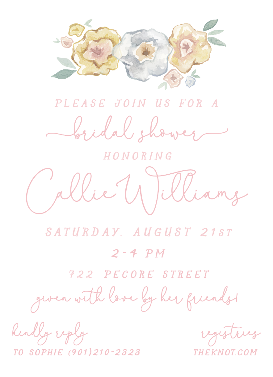 GENDER NEUTRAL FLORAL INVITE