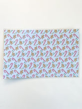 Load image into Gallery viewer, LAMINATED CANDY CANE PLACEMAT (blue)
