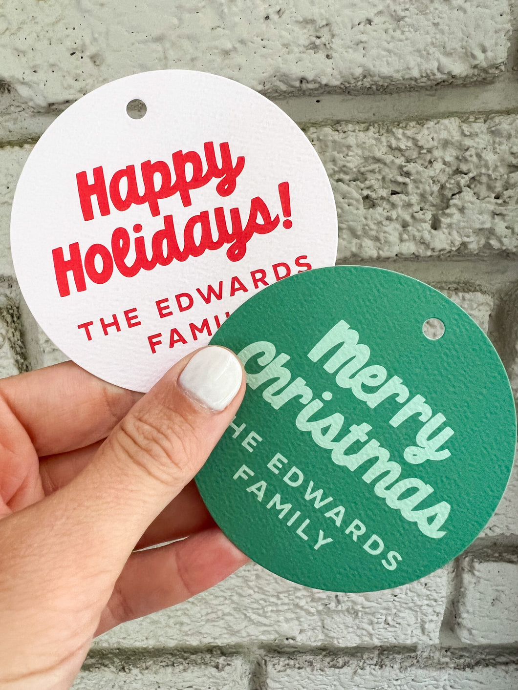 HOLIDAY BUBBLE TAG